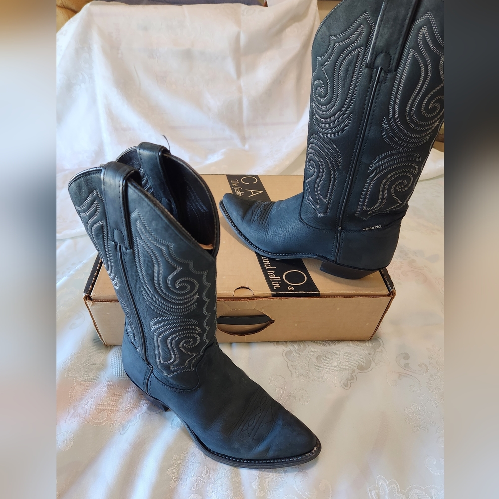 Capezio Western Boots Charcoal Gray Sz 7.5